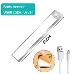 Stick-on Anywhere Portable Motion Sensor Light Wireless LED Under Cabinet/Closet Rechargeable Light