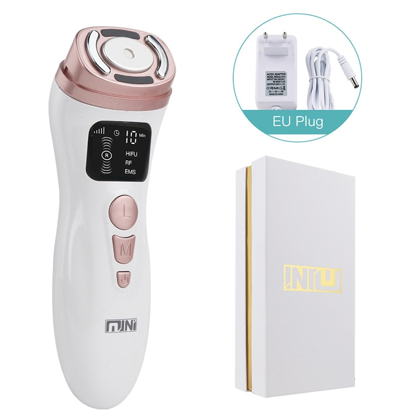Mini Face Skin Care Machine Ultrasound RF EMS Facial Beauty Device