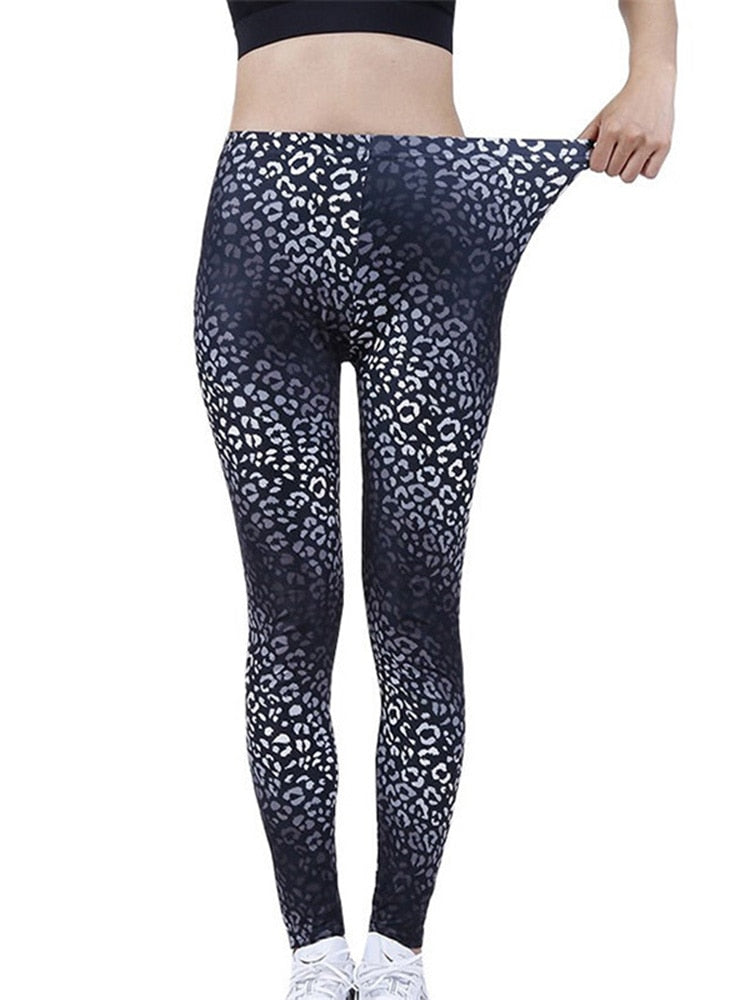 Graffiti Patterned Print Leggings For Women