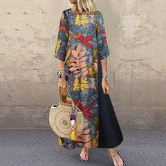 Plus Size Casual Summer Dress Loose Maxi Party Dress