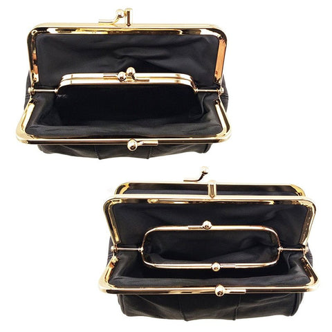 Coin Purse Women Mini Genuine Leather Small Metal Hasp Wallet Card ID Holder Casual Fashion