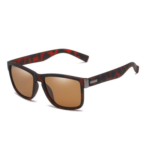 Square Polarized Sunglasses Unisex Vintage Casual UV400 Everyday Fashion Eyewear