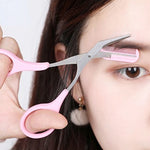 Eyebrow Trimmer Scissors with Comb Beauty Scissors