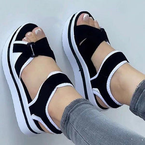 Women's Wedge Sandals Lightweight Heels Summer Shoes With Platforms