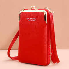 Fashionable Small Cross-body Bag for Women Mini Faux Leather Shoulder Messenger Phone Bag