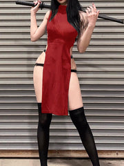 Sexy High Slit Dress Cosplay Split Japanese Dress