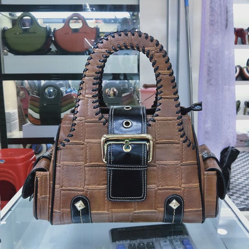 Luxury PU Leather Designer Handbag Women Elegant Casual Everyday Fashion Purse