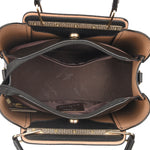 Women Luxury Designer 3 Layers Soft Leather Handbags