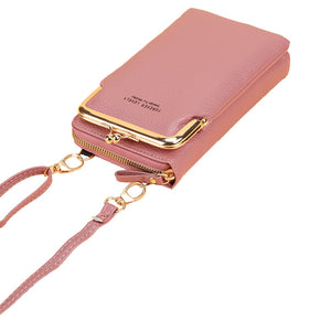 Fashionable Small Cross-body Bag for Women Mini Faux Leather Shoulder Messenger Phone Bag