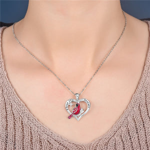Cardinal Parrot Moon Necklace