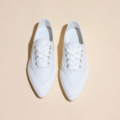 pointed sneakers white