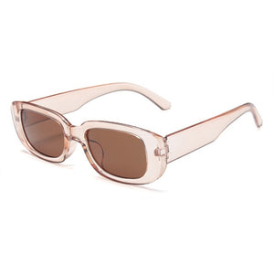 Women's Small Oval Rectangular Sunglasses Vintage Designer Fashion UV400