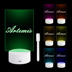 Note Board Creative Led Night Light USB Message Board Holiday Light  With Pen