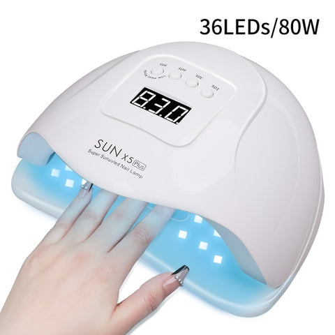 LED UV Nail Gel Lamp Curing Dryer Nail Art Machine Professional Manicure Tool Gift