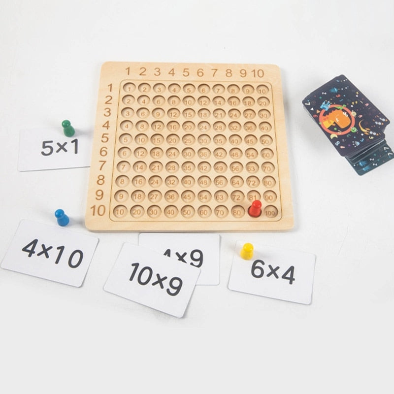 Wooden Multiplication Board Game