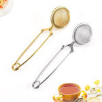 Tea Infuser Stainless Steel Mesh Ball Squeeze Sphere Tea Strainer Herb Spice Filter Infuser