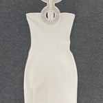 Backless Halter Sequin Mini Dress Sparkly Evening Dress