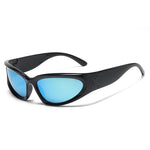 Y2K Silver Punk Rave Sunglasses Vintage Unisex Retro Sunglasses