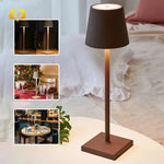 Cordless USB Rechargeable Table Lamp Waterproof Touch Switch Table Lamp for Bedroom, Hotel, Living Room, Restaurant