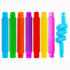 8-Pack Large Pop Tubes Fidget Toys Sensory Toy for Stress Anxiety Relief for Children Adults Montessori Learning Toys Toddlers Stretch Tube