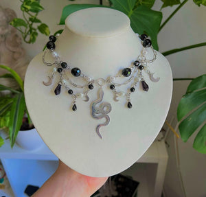 Fairy Core Necklace Cross/sword/snake/mushroom/sun Rosary Necklace