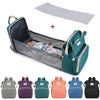 Diaper Bag Backpack, Expandable Baby Portable Folding Bed, Diaper Bag Travel Bassinet