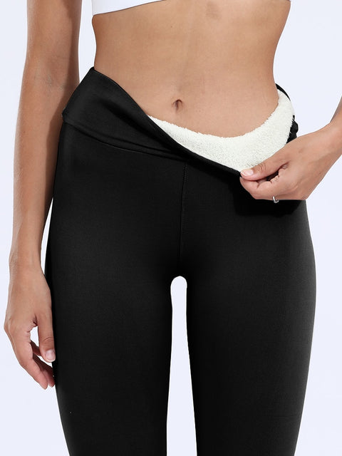 Fleece Lined High Waist Leggings Women Warm Winter Slim Casual Comfortable Fashion Pants