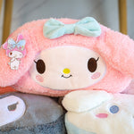 Cartoon Plush Pencil Case for Kids & Adults Cute Plush Cosmetic Bag Large Capacity Student Supplies