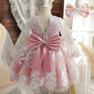 First Birthday Baby Girl Dress Newborn Baby/Toddler Sizes Christening Baptism Dresses