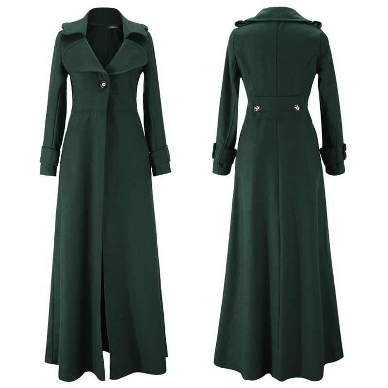 Autumn and Winter New Style Wool Coat High Collar