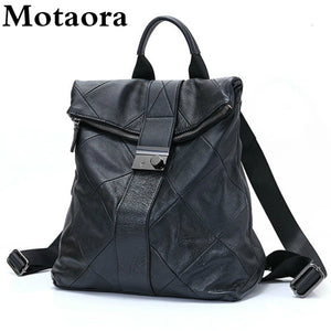 Women's Faux Leather Anti Theft Backpack Travel Bag Large Capacity Girl's School Bag