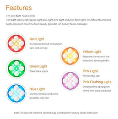 RF EMS Electroporation LED Photon Light Therapy For Eye & Facial Skin Vitalization