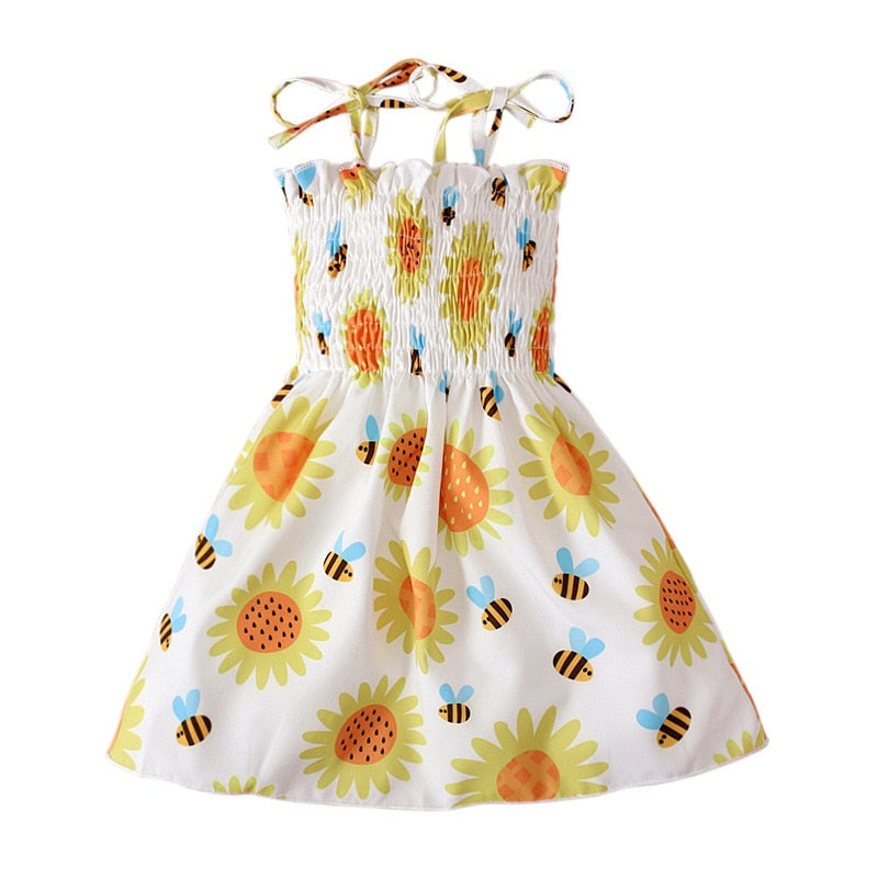 Girls Toddler Dress Casual Sleeveless Princess Summer Dress
