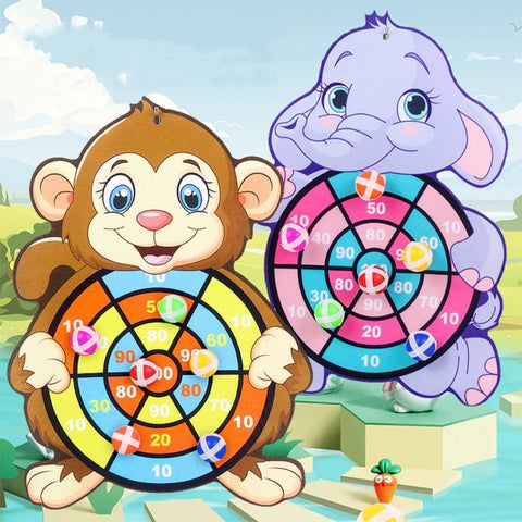 Sticky Ball Dart Board Kids Educational Target Sports Family Interactive Party Game Throw Gift