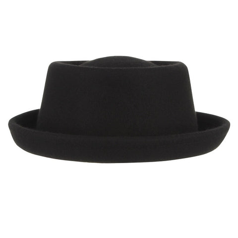 Wool Fedora Hat Women Curved Brim Dress Elegant Casual Autumn Winter Fashion Accessory