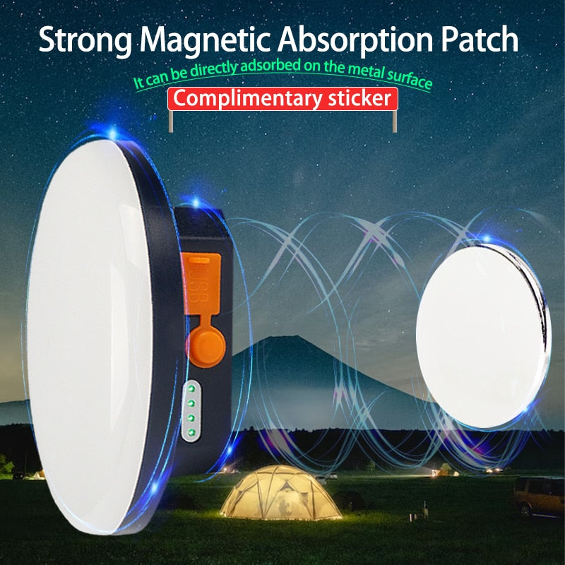 LED Tent Light Rechargeable Lantern Portable Emergency Light For Outdoor Camping 9900mAh