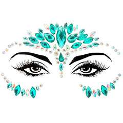 Face Rhinestone Stickers Temporary Face and Body Stick On Jewels