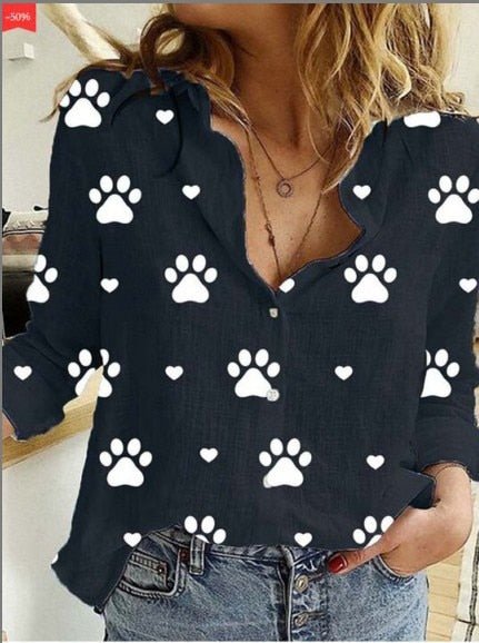 Cotton Linen Long Sleeve Button Shirt Women Plus Size Casual Comfortable Summer Fashion