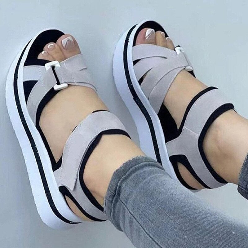 Women's Wedge Sandals Lightweight Heels Summer Shoes With Platforms