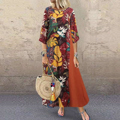 Plus Size Casual Summer Dress Loose Maxi Party Dress