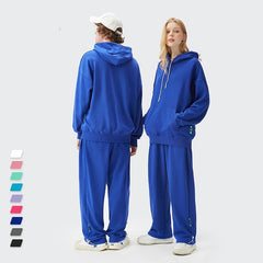 Couple Hoodies Set Unisex Candy Cotton Jogger Set