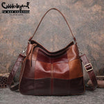 Women's Luxury Leather Handbag Retro Fashion Shoulder Bag