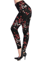 Graffiti Patterned Print Leggings For Women