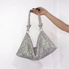 Sparkly Rhinestone Evening Bags for Women, Shiny Crystal Shoulder Bag