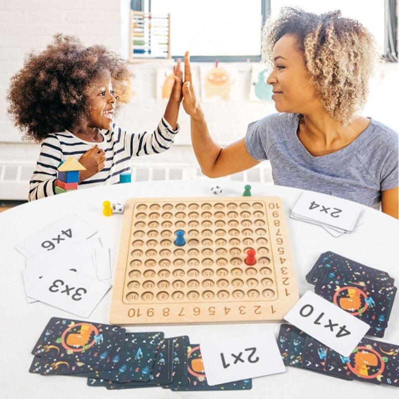 Wooden Multiplication Board Game