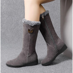 High Boot Women Winter Suede Fur Boots