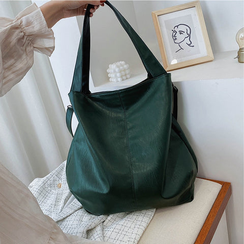 Large Soft Vegan Leather Tote Bag Women Hobo Shoulder Casual Everyday Fashion Handbag