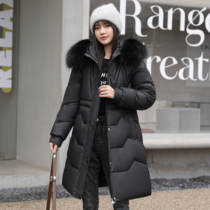 Hooded Drawstring Loose Casual Coat Women's Casual Winter Coat