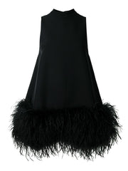 New Fashion O Neck Sleeveless Tassel Line Dress