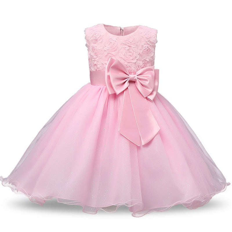 Formal Girl’s Princess Dress Lace Embroidered Prom Ball Gown Weedding Flower Girl Dress